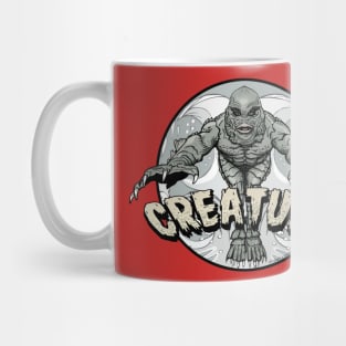 Creature Comic Black and White Mug